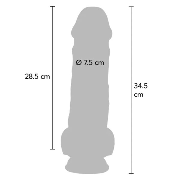 Get Real Deluxe — Thick Dildo with Balls 34.5 cm — Dildos — view 2