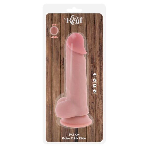 Get Real Deluxe — Thick Dildo with Balls 34.5 cm — Dildos — view 5