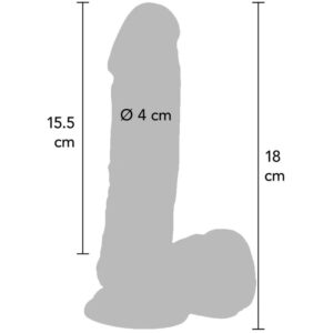 Get Real — Realistic Vibrator, 18 cm, Skin — Realistic Vibrators — view 3