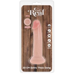 Get Real Deluxe — Thick Dual-Density Dildo 23 cm — Dildos — view 3