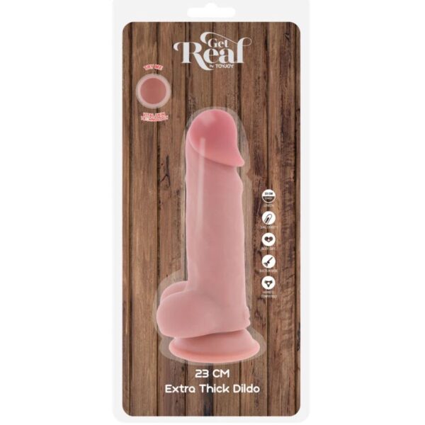 Get Real Deluxe — Thick Dildo with Balls 23 cm — Dildos — view 4
