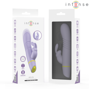 Intense Helen — Thrusting Vibrator, Rechargeable, Lilac — Rabbit Vibrators — view 4