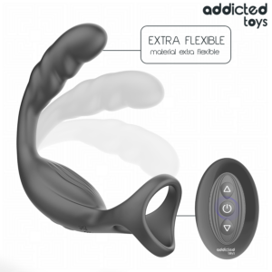 Addicted Toys Dual — Prostate Vibrator, Remote Control, Cock Ring — Anal — view 3