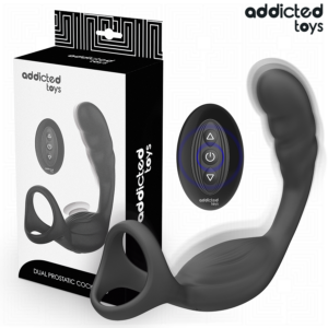 Addicted Toys Dual — Prostate Vibrator, Remote Control, Cock Ring — Anal