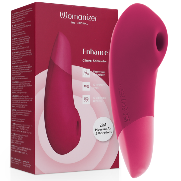Womanizer Enhance — Air Pulse Stimulator, Waterproof, Pink — Air Pulse Vibrators