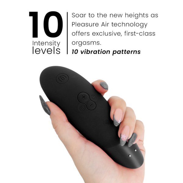 Womanizer Enhance — Air Pulse Stimulator, Waterproof, Black — Air Pulse Vibrators — view 5