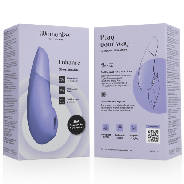 Womanizer Enhance — Air Pulse Stimulator, Waterproof, Lilac — Air Pulse Vibrators — view 5