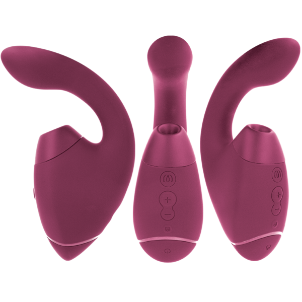 Womanizer Next Duo — Rabbit Vibrator, Waterproof, Dusky Pink — Air Pulse Vibrators — view 7