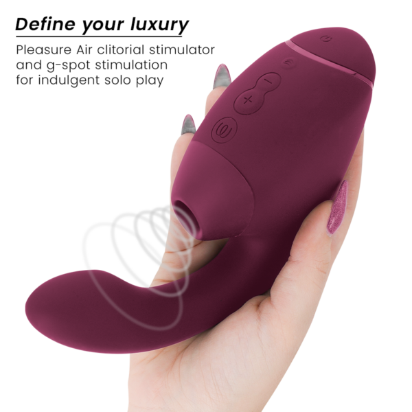 Womanizer Next Duo — Rabbit Vibrator, Waterproof, Dusky Pink — Air Pulse Vibrators — view 2