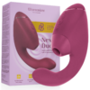 Womanizer Next Duo — Rabbit Vibrator, Waterproof, Dusky Pink — Air Pulse Vibrators