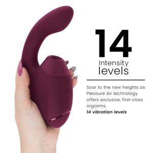 Womanizer Next Duo — Rabbit Vibrator, Waterproof, Dusky Pink — Air Pulse Vibrators — view 4