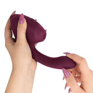 Womanizer Next Duo — Rabbit Vibrator, Waterproof, Dusky Pink — Air Pulse Vibrators — view 3