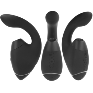 Womanizer Next Duo — Rabbit Vibrator, Waterproof, Black — Air Pulse Vibrators — view 2