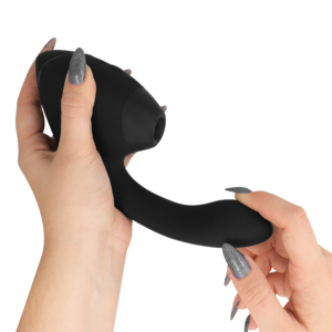 Womanizer Next Duo — Rabbit Vibrator, Waterproof, Black — Air Pulse Vibrators — view 4