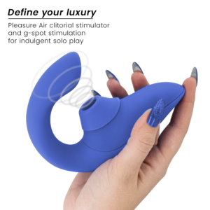 Womanizer Blend — Rabbit Vibrator, Waterproof, Blue — Air Pulse Vibrators — view 3
