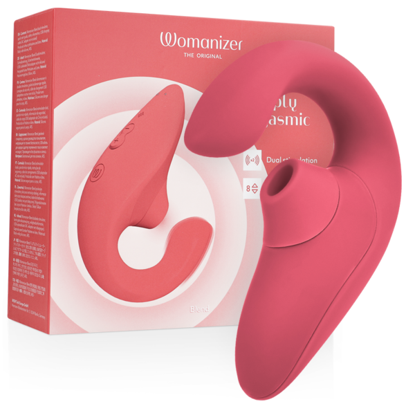 Womanizer Blend — Rabbit Vibrator, Waterproof, Rose — Air Pulse Vibrators
