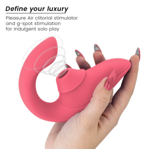 Womanizer Blend — Rabbit Vibrator, Waterproof, Rose — Air Pulse Vibrators — view 3