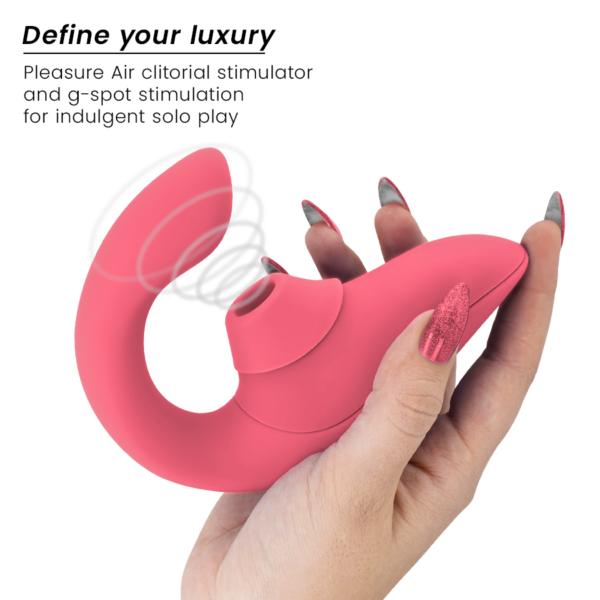 Womanizer Blend — Rabbit Vibrator, Waterproof, Rose — Air Pulse Vibrators — view 3