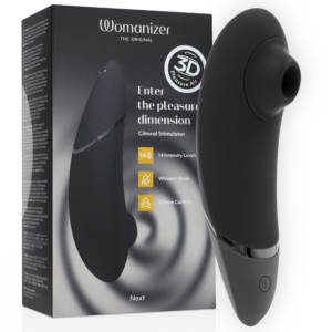 Womanizer Next — Air Pulse Stimulator, Waterproof, Black — Clitoral Stimulators