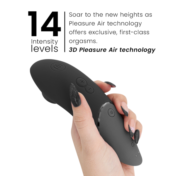 Womanizer Next — Air Pulse Stimulator, Waterproof, Black — Clitoral Stimulators — view 5