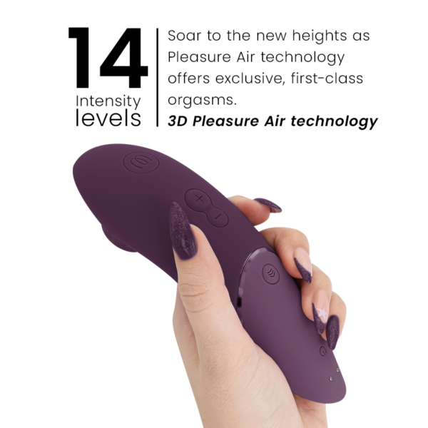 Womanizer Next — Air Pulse Stimulator, Waterproof, Dark Purple — Clitoral Stimulators — view 5