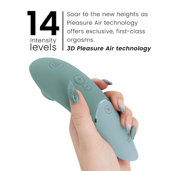 Womanizer Next — Air Pulse Stimulator, Waterproof, Sage — Clitoral Stimulators — view 5