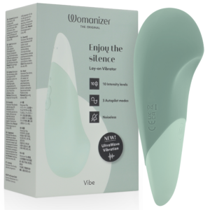 Womanizer Vibe — Lay-On Vibrator, Waterproof, Sage — Clitoral Stimulators