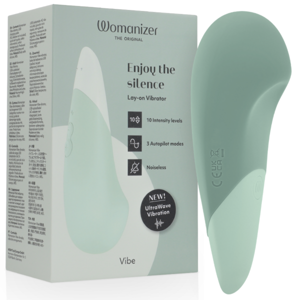 Womanizer Vibe — Lay-On Vibrator, Waterproof, Sage — Clitoral Stimulators