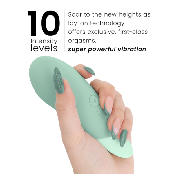 Womanizer Vibe — Lay-On Vibrator, Waterproof, Sage — Clitoral Stimulators — view 5