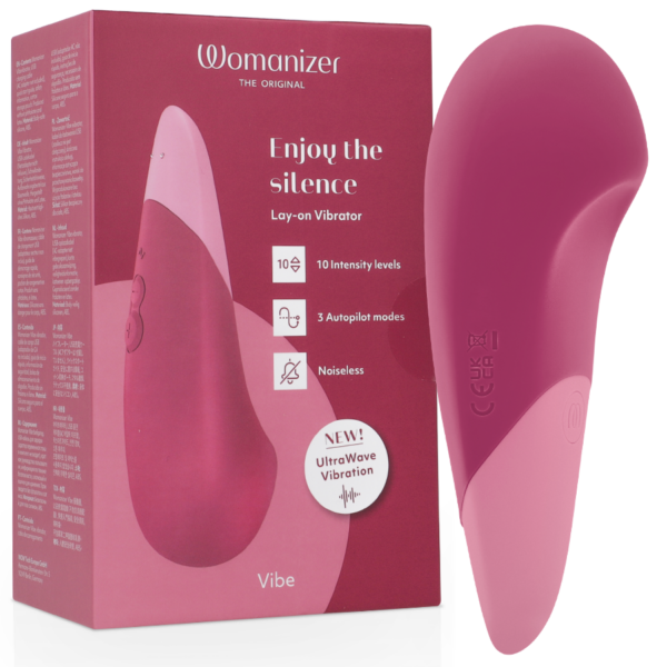 Womanizer Vibe — Lay-On Vibrator, Waterproof, Dusky Pink — Clitoral Stimulators