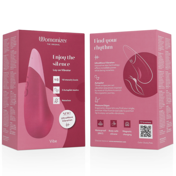 Womanizer Vibe — Lay-On Vibrator, Waterproof, Dusky Pink — Clitoral Stimulators — view 7