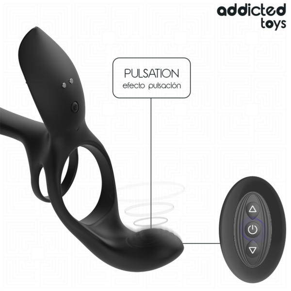 Addicted Toys Clitoral — Vibrating Cock Ring, Remote Control — Cock Rings — view 7