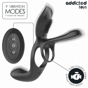 Addicted Toys Clitoral — Vibrating Cock Ring, Remote Control — Cock Rings — view 3