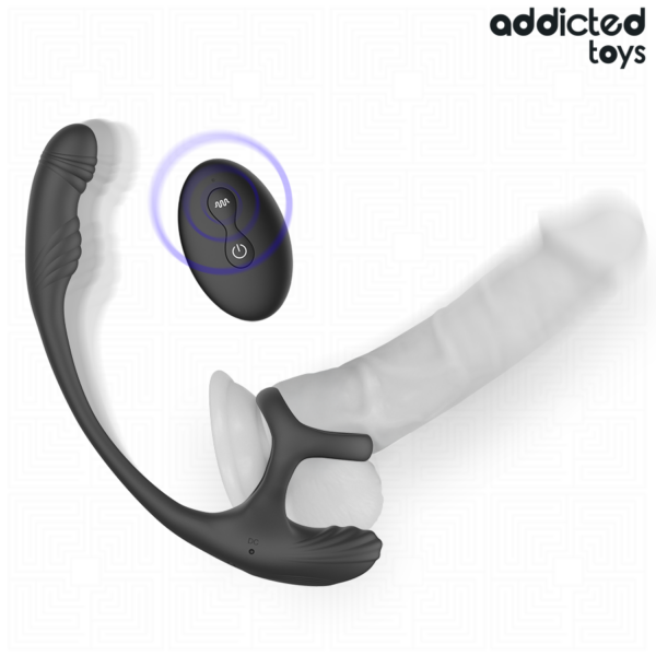 Addicted Toys 360 Waving — Prostate Vibrator, Black — Anal — view 5