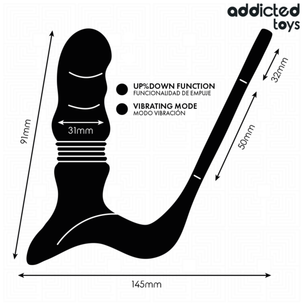 Addicted Toys Up and Down — Prostate Vibrator, Cock Ring — Anal — view 6