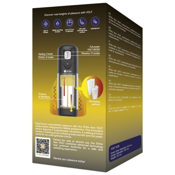 Snail Vibe Ikon Volt — Vibrating Masturbator, Heated — Automatic Masturbators — view 6
