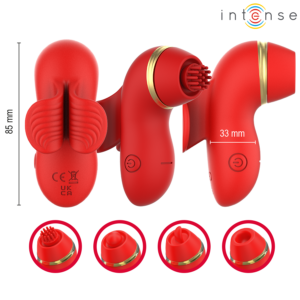 Intense Patty — Clitoral Vibrator, Rechargeable, Red — Clitoral Stimulators — view 3