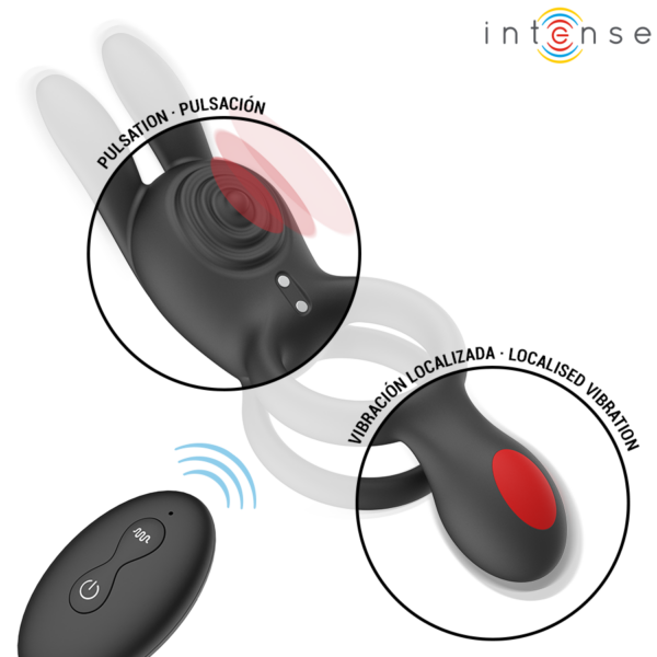 Intense Quinn — Vibrating Cock Ring, Remote Control — Cock Rings — view 6