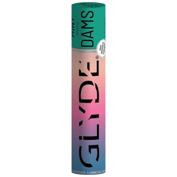 Sheer Glyde — Flavoured Dental Dam, 4 Pack, Mint — Condoms