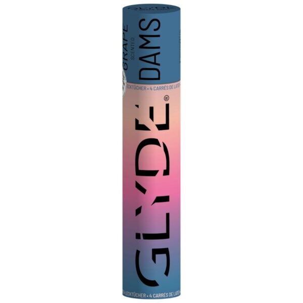 Sheer Glyde — Flavoured Dental Dam, 4 Pack, Grape — Condoms