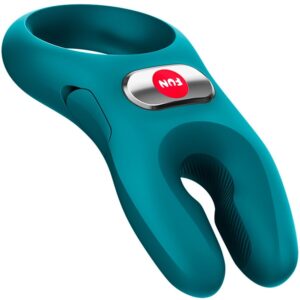 Fun Factory Nos Pro — Vibrating Cock Ring, Silicone, Bottle Green — Cock Rings — view 2