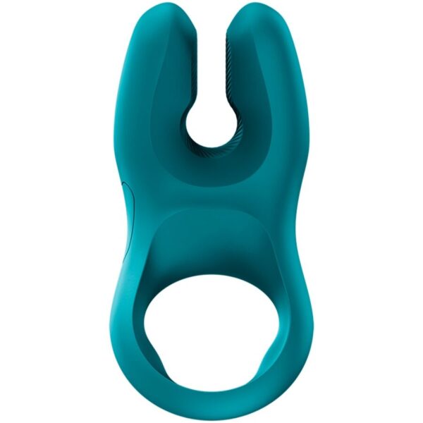 Fun Factory Nos Pro — Vibrating Cock Ring, Silicone, Bottle Green — Cock Rings — view 3