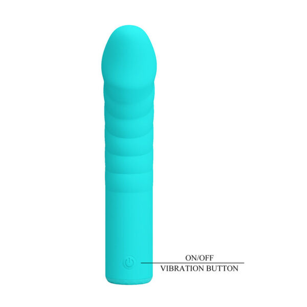 Pretty Love Rylan — G-Spot Vibrator, Ribbed, Blue — G-Spot Vibrators — view 5