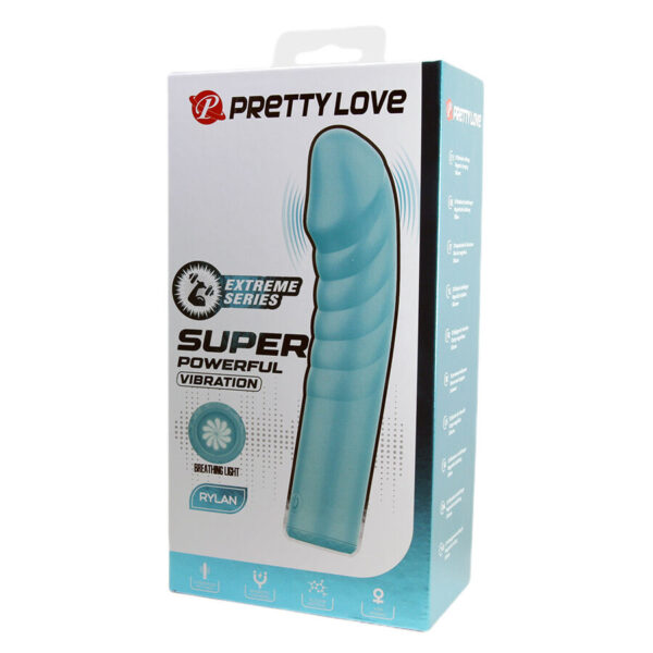 Pretty Love Rylan — G-Spot Vibrator, Ribbed, Blue — G-Spot Vibrators — view 11