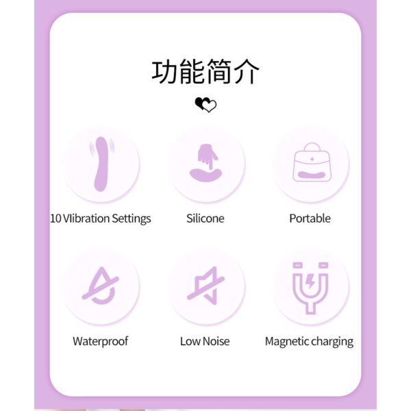 Pretty Love DJ Dick — G-Spot Vibrator, Rechargeable, Purple — G-Spot Vibrators — view 7