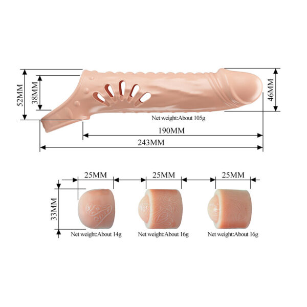Pretty Love — Penis Extension Sleeve, Adjustable — Penis Accessories — view 6
