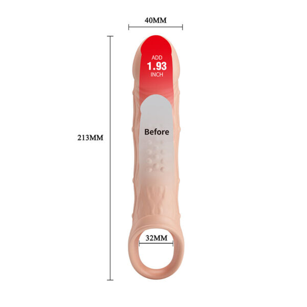Pretty Love Brad — Vibrating Penis Sleeve, Natural — Penis Accessories — view 8
