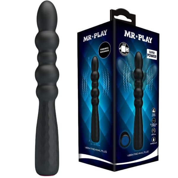 Mr Play — Vibrating Butt Plug, Flexible — Anal — view 9