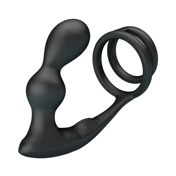 Mr Play — Vibrating Cock Ring, Remote Control, Black — Anal