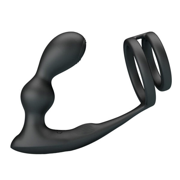 Mr Play — Vibrating Cock Ring, Remote Control, Black — Anal — view 5